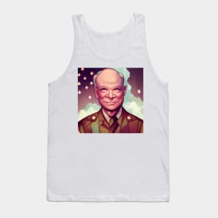 Dwight D. Eisenhower | President of the United States | Comics style Tank Top